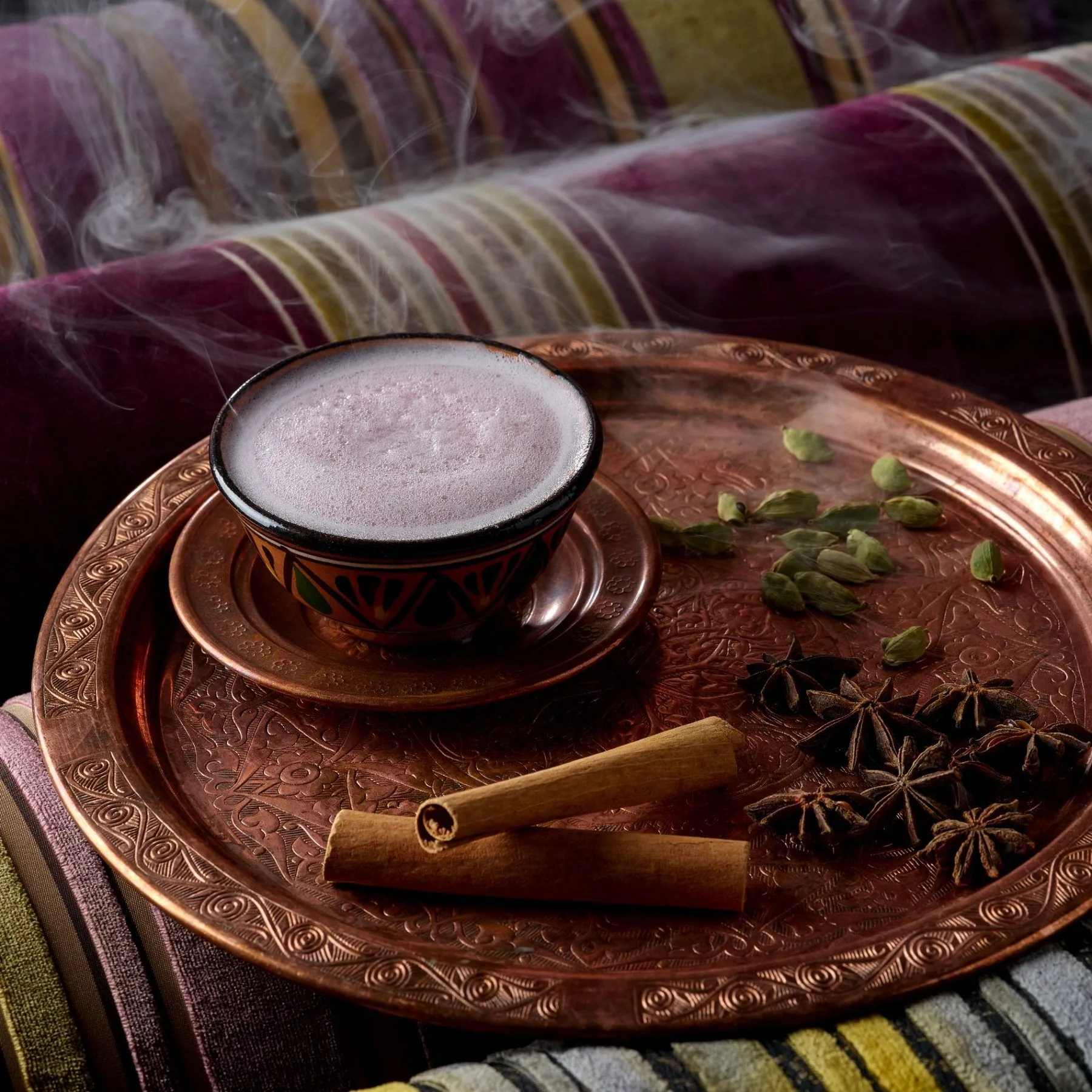 Spiced signature drink served at the bar